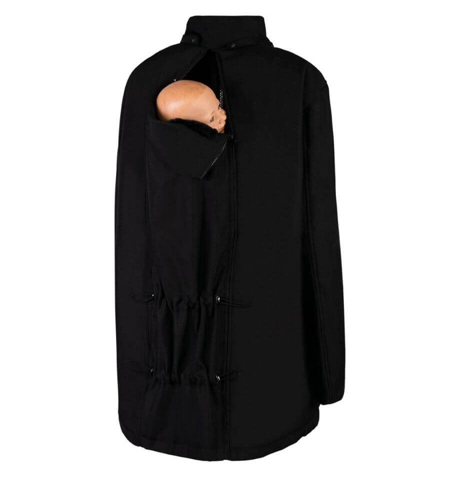Wombat & Co Bandicoot Black & Black babywearing coat men