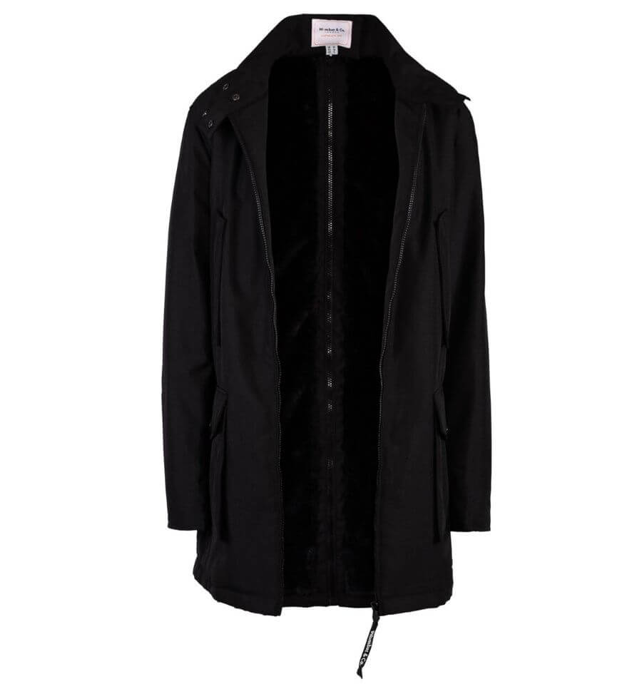 Wombat & Co Bandicoot Black & Black babywearing coat men