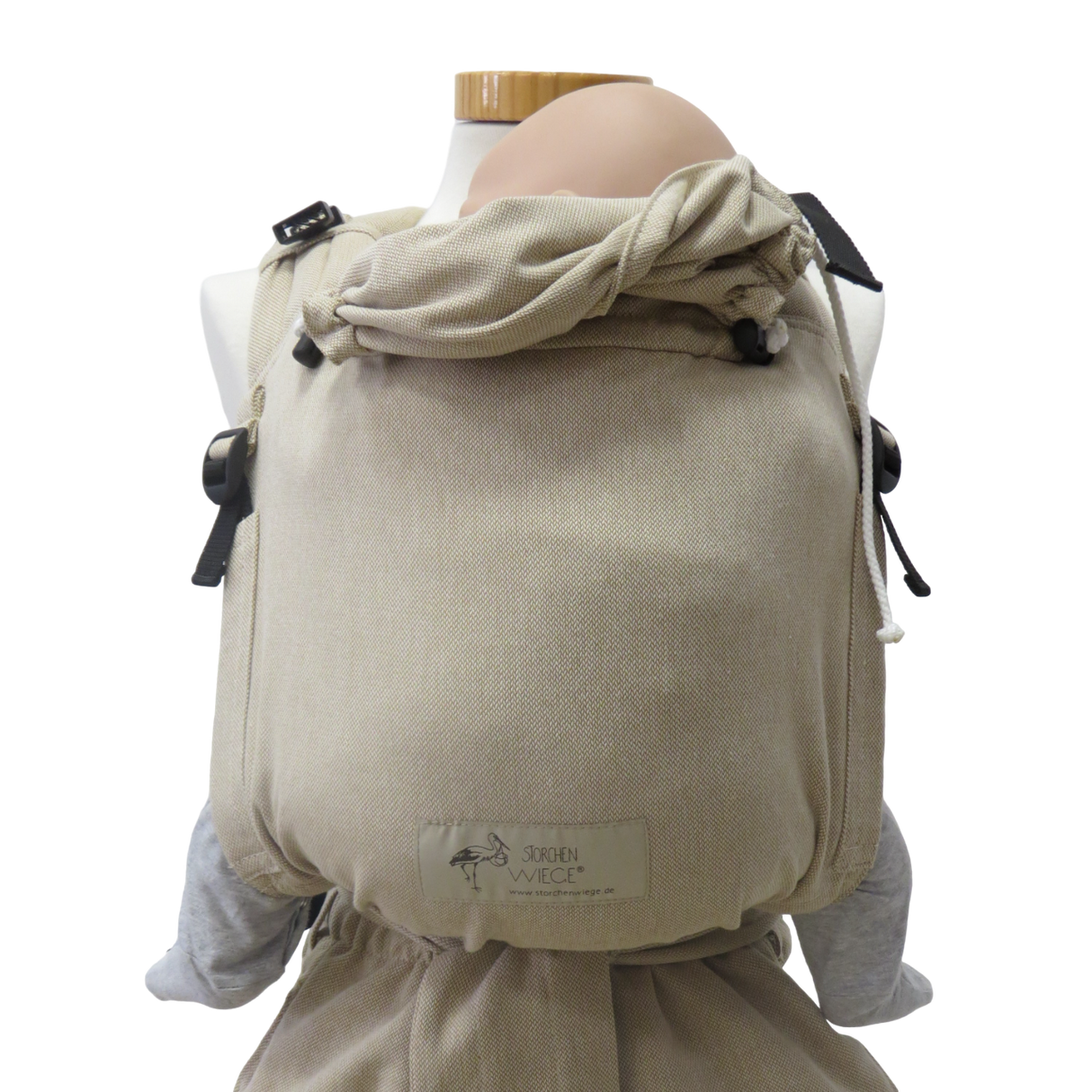 Storchenwiege Talemo Half-Buckle Marsupio Portabebè - Naturale