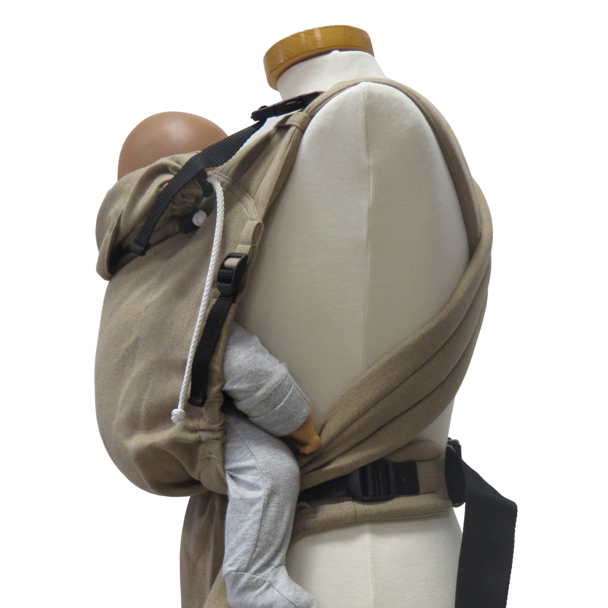 Storchenwiege Talemo Half-Buckle Marsupio Portabebè - Sabbia