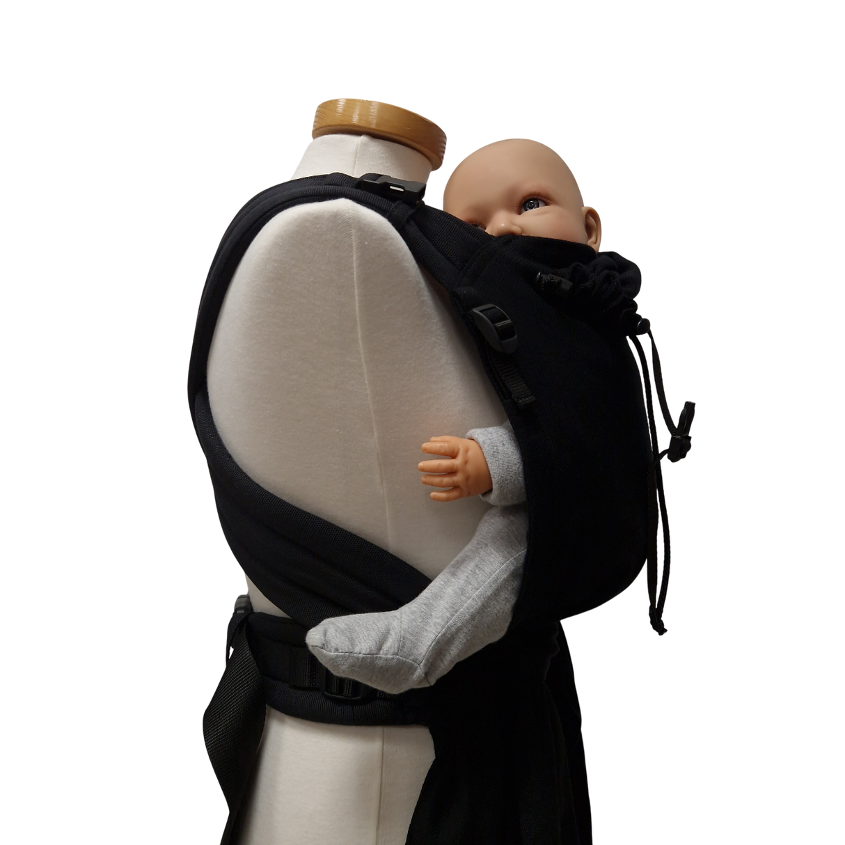 Storchenwiege Talemo Half-Buckle Marsupio Portabebè - Black