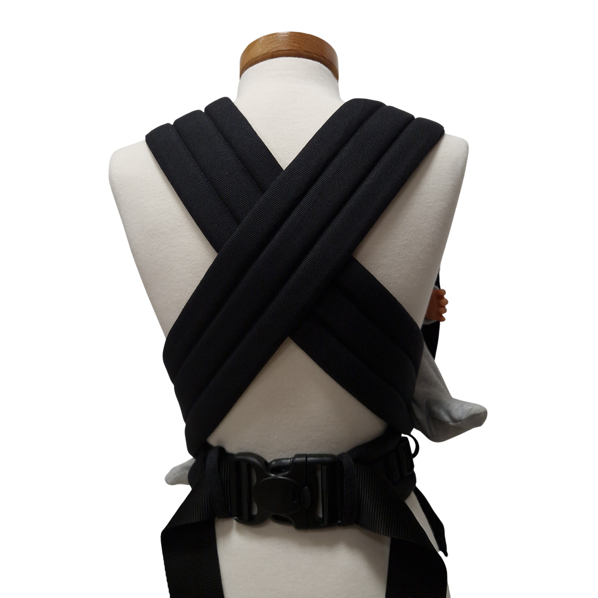 Storchenwiege Talemo Half-Buckle Marsupio Portabebè - Black