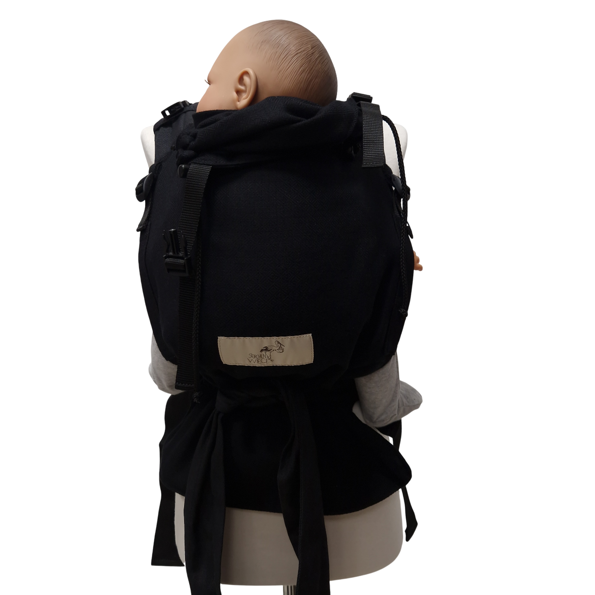 Storchenwiege Talemo Half-Buckle Marsupio Portabebè - Black