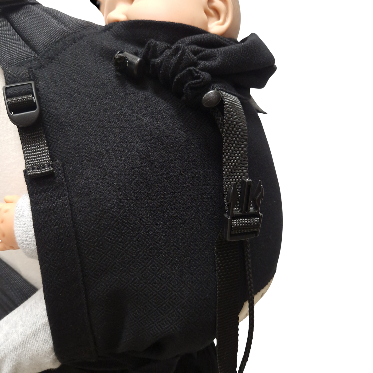 Storchenwiege Talemo Half-Buckle Marsupio Portabebè - Black