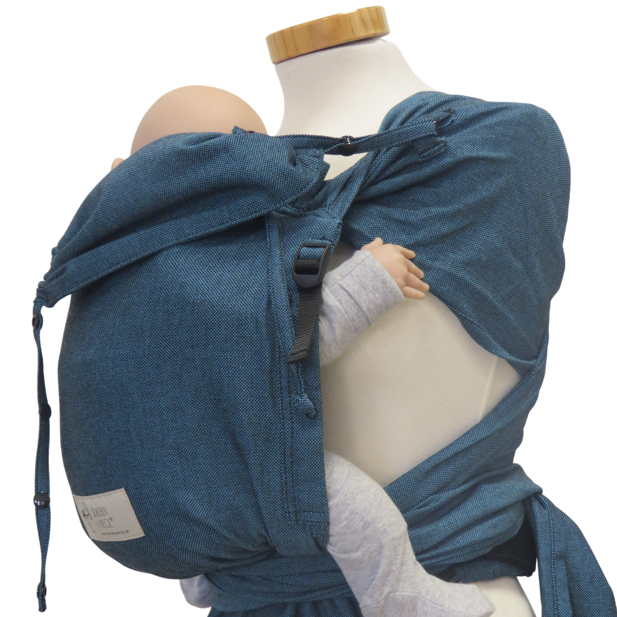 Storchenwiege Bondima Wrap Marsupio Portabebè - Turquoise