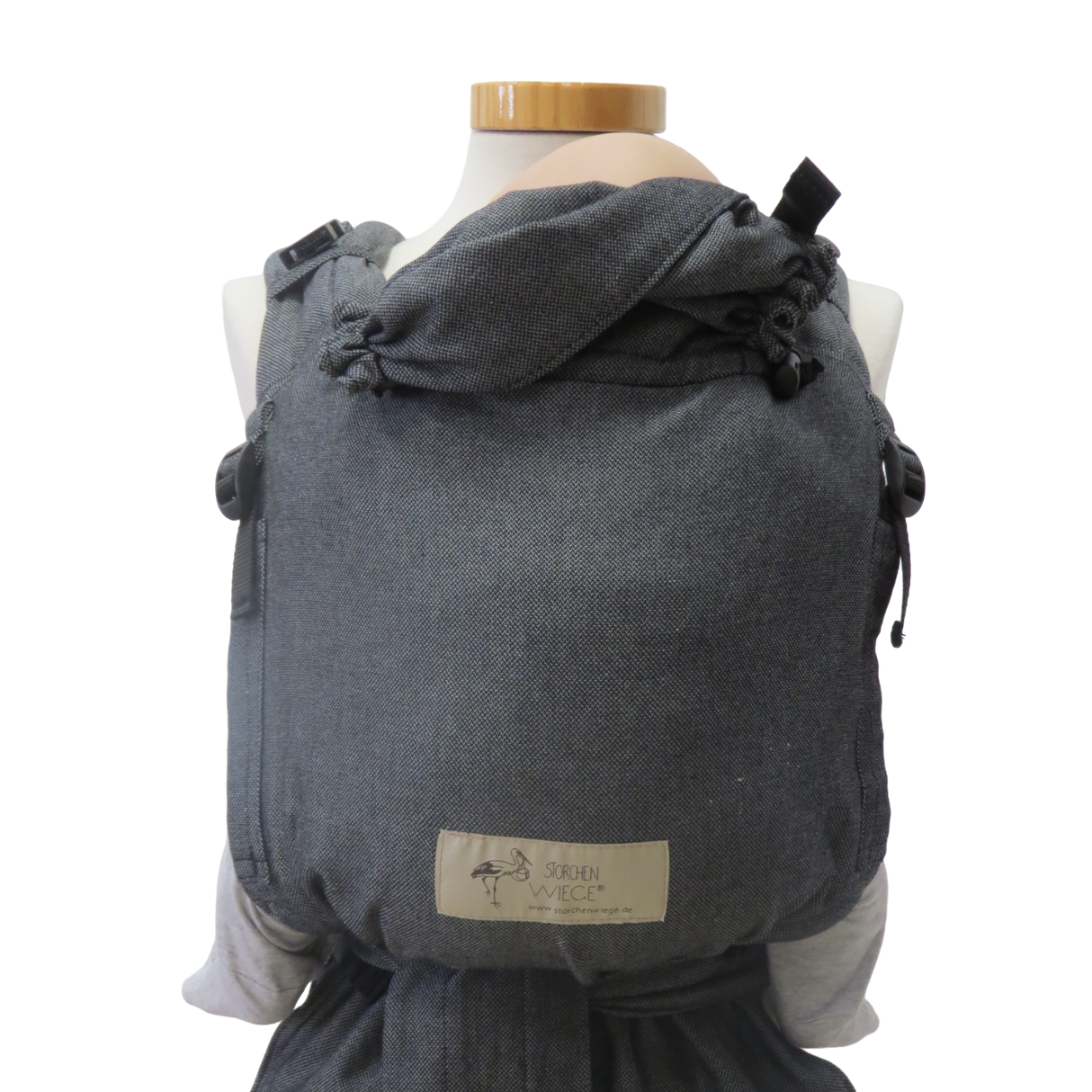 Storchenwiege Talemo Half-Buckle Marsupio Portabebè - Grafite