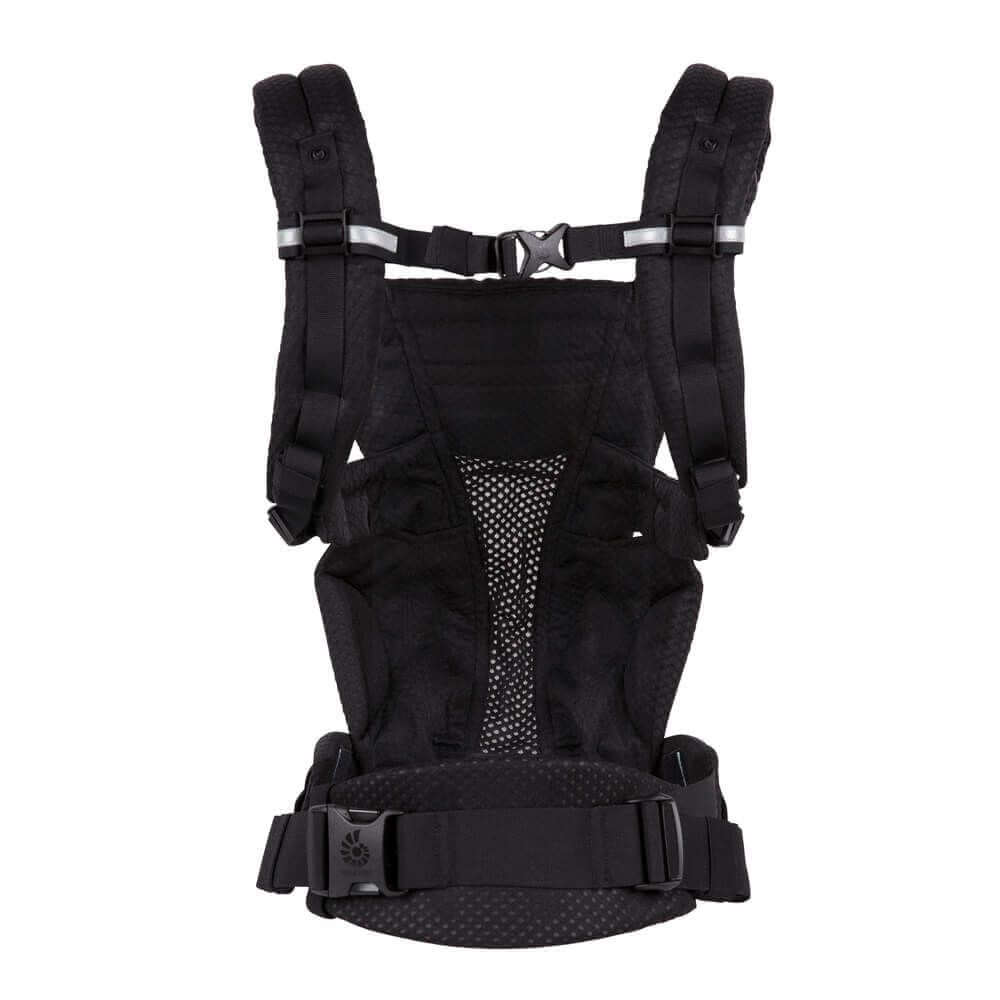 Ergobaby Omni Breeze - Onyx Black baby carrier featuring breathable SoftFlex™ Mesh design for ultimate comfort | Babymaxi