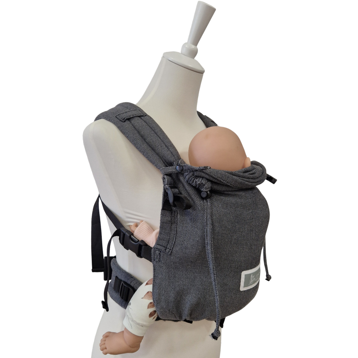 Stochenwiege Valeno Marsupio Portabebè - Grafite