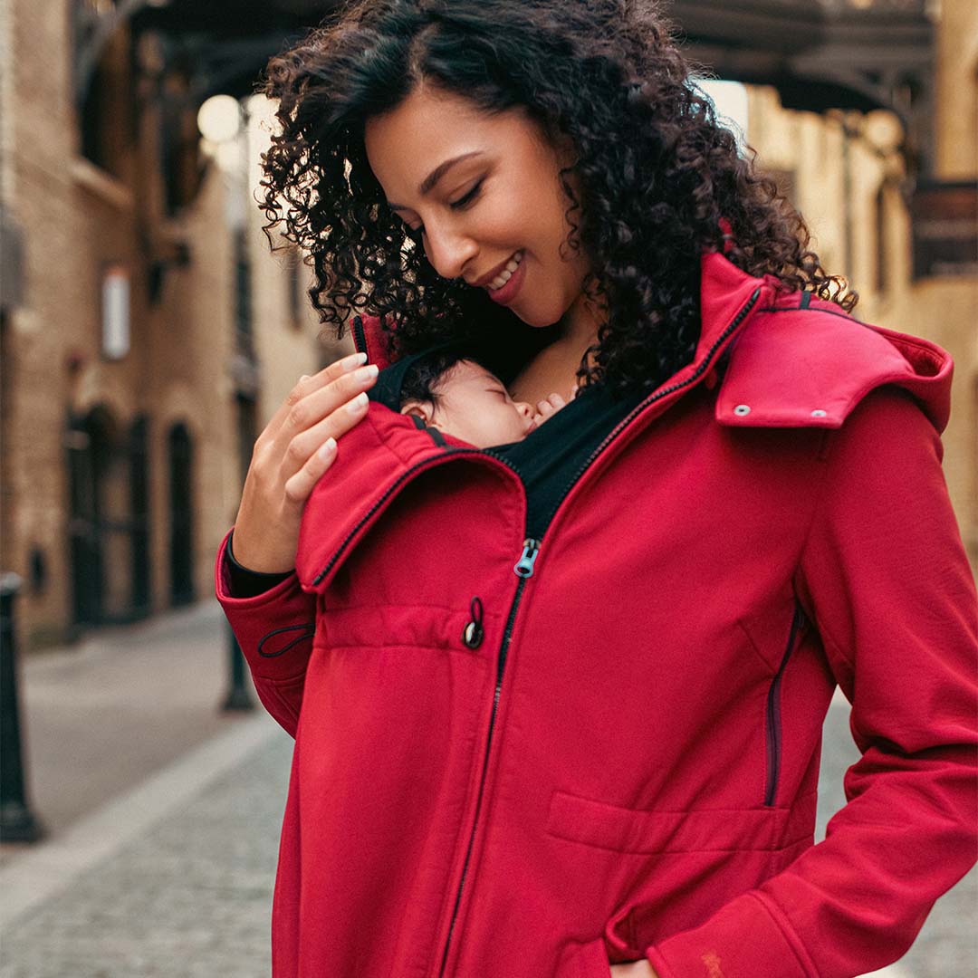Wombat & Co. London Shell Cappotto Portabebè - Cherry Red