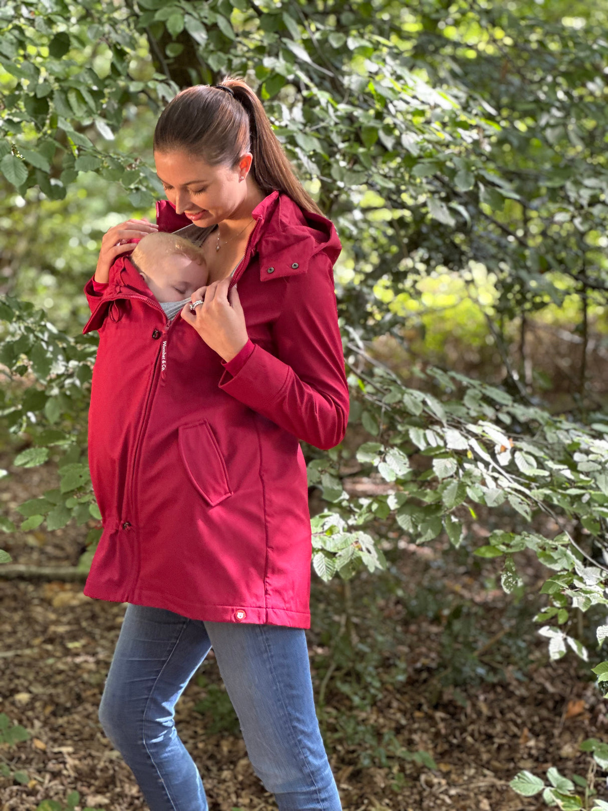 Wombat & Co. London Shell Cappotto Portabebè - Cherry Red