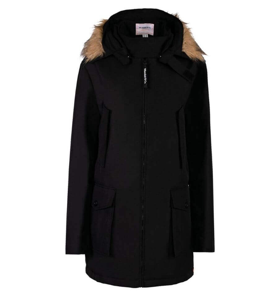 Wombat & Co. London - Bandicoot Baby Carrier Coat for Men - Black with fur hood and pockets | Babymaxi