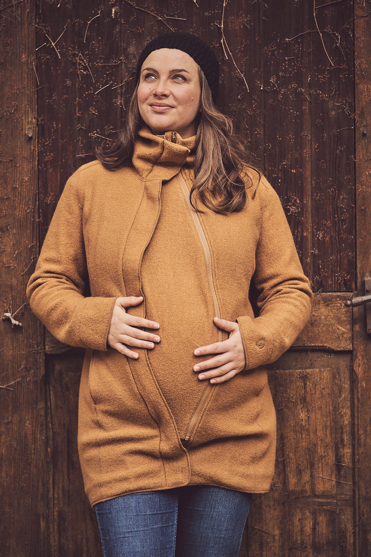 Mamalila Eco Wool Cappotto Portabebè Oslo - Camel