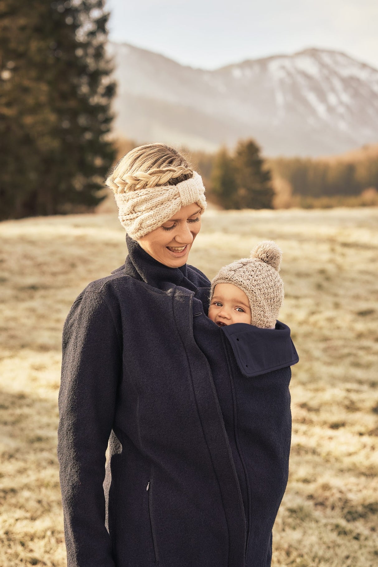 Mamalila Eco Wool Cappotto Portabebè Oslo - Navy