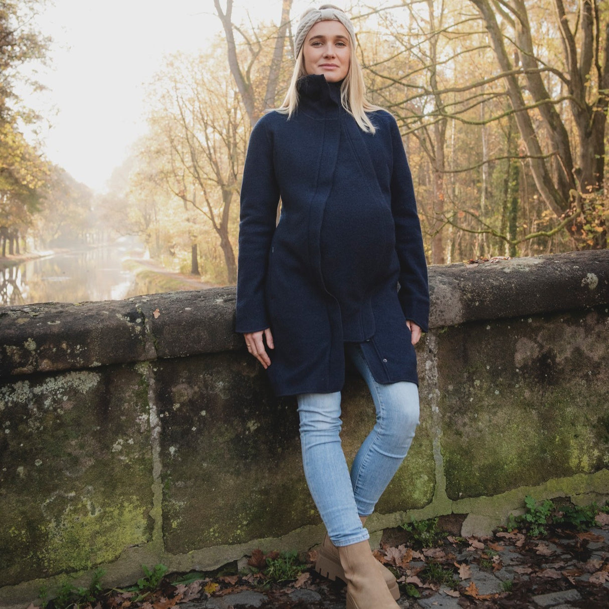 Mamalila Eco Wool Cappotto Portabebè Oslo - Navy