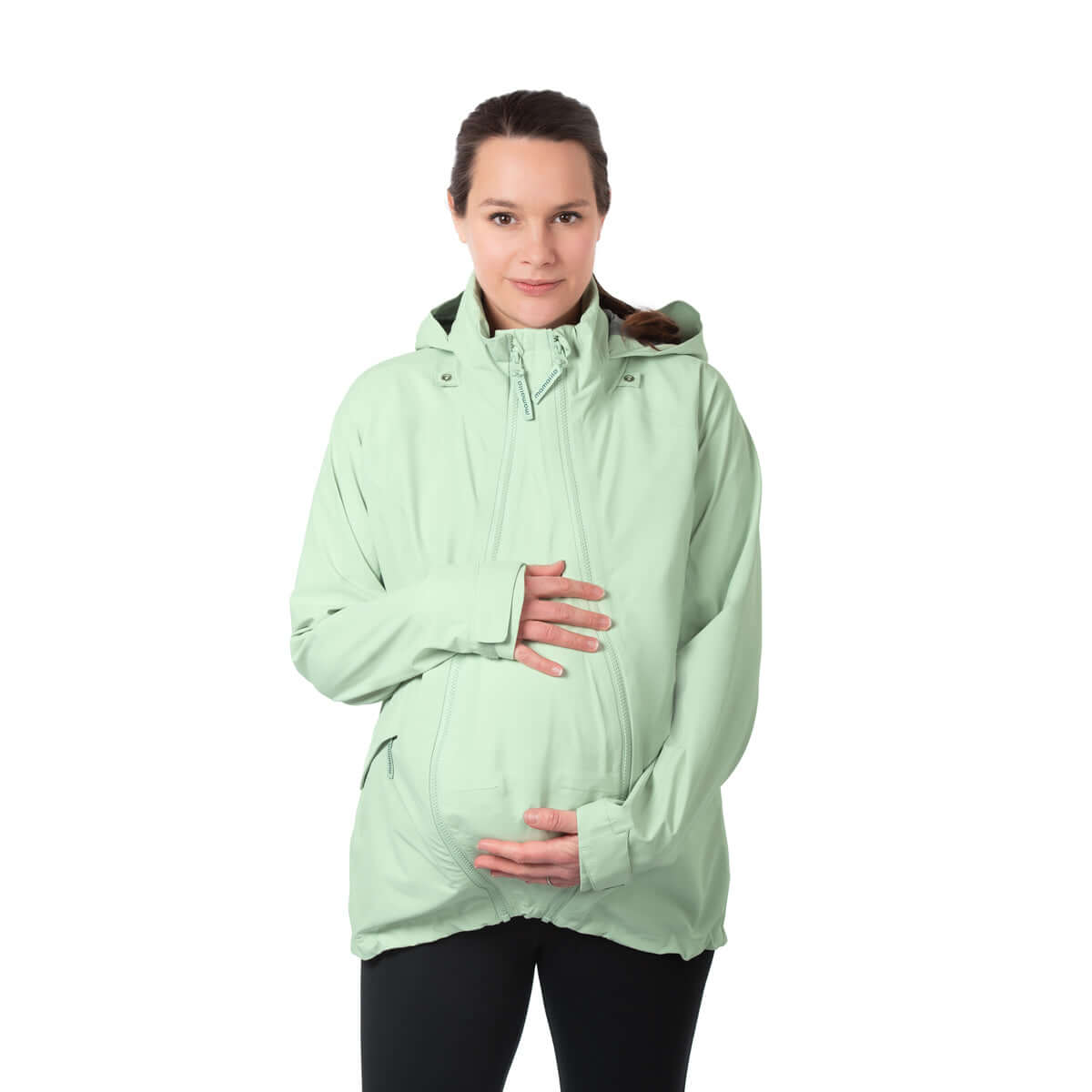 Mamalila Explorer Outdoor Baby Carrier Jacket - Mint for active moms, waterproof, perfect for outdoor adventures | Babymaxi