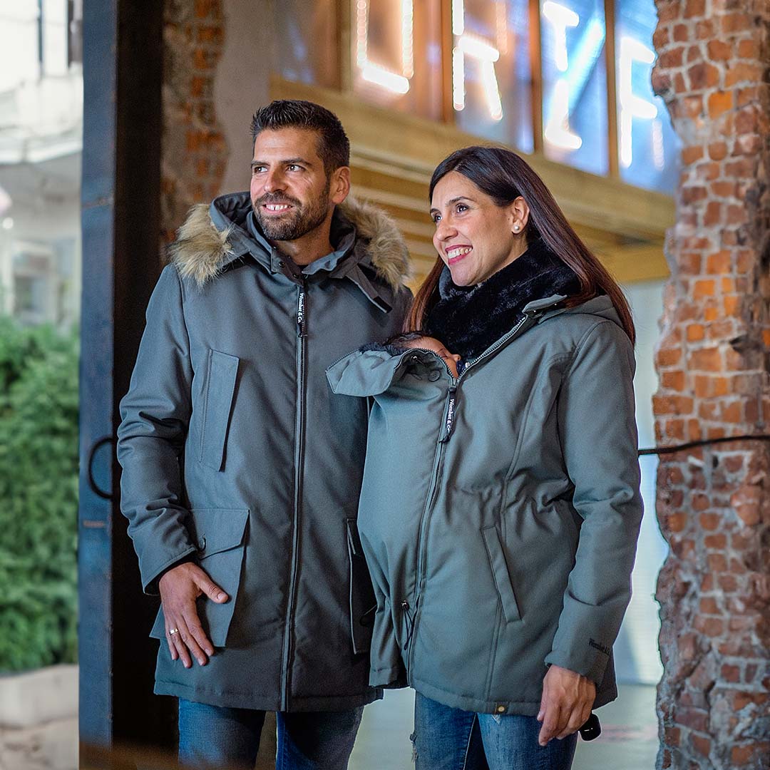 Wombat & Co. London - Bandicoot Cappotto Portabebè per Uomo - Black