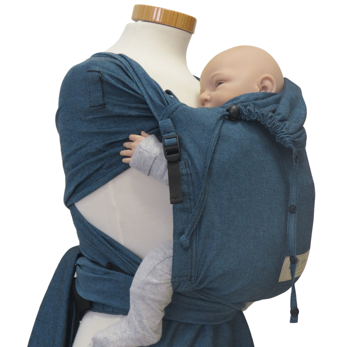 Storchenwiege Wrap Marsupio Portabebè - Turchese