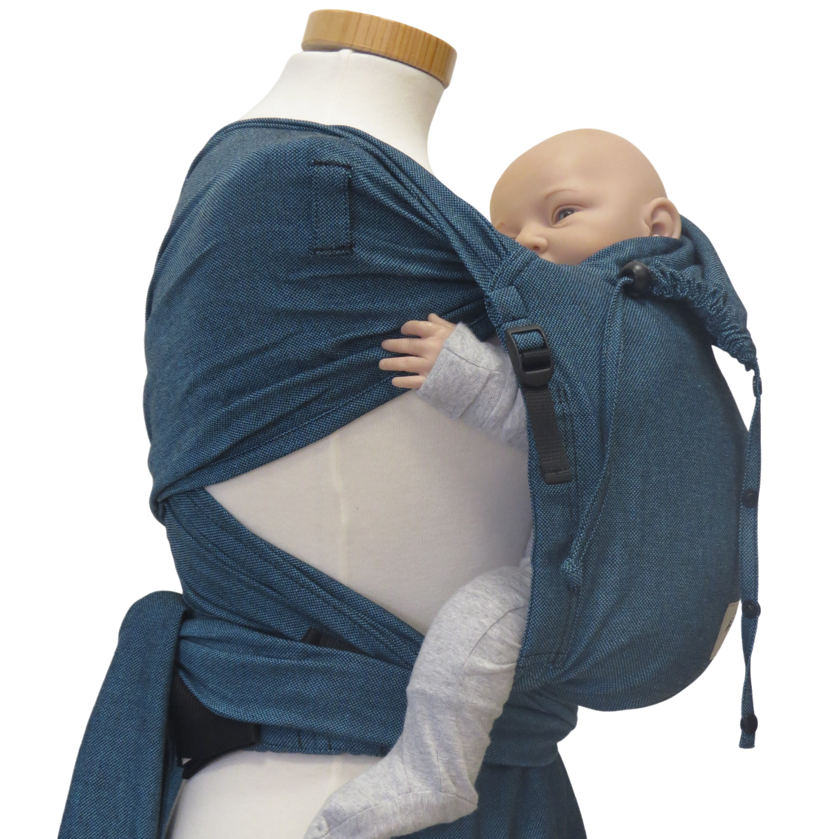 Storchenwiege Wrap Marsupio Portabebè - Turchese