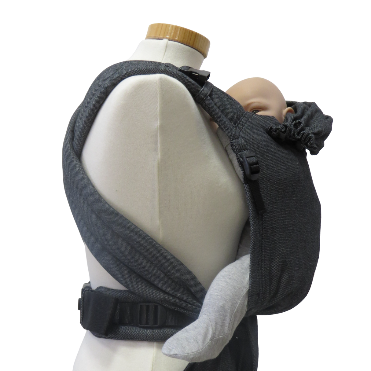 Storchenwiege Talemo Half-Buckle Marsupio Portabebè - Grafite