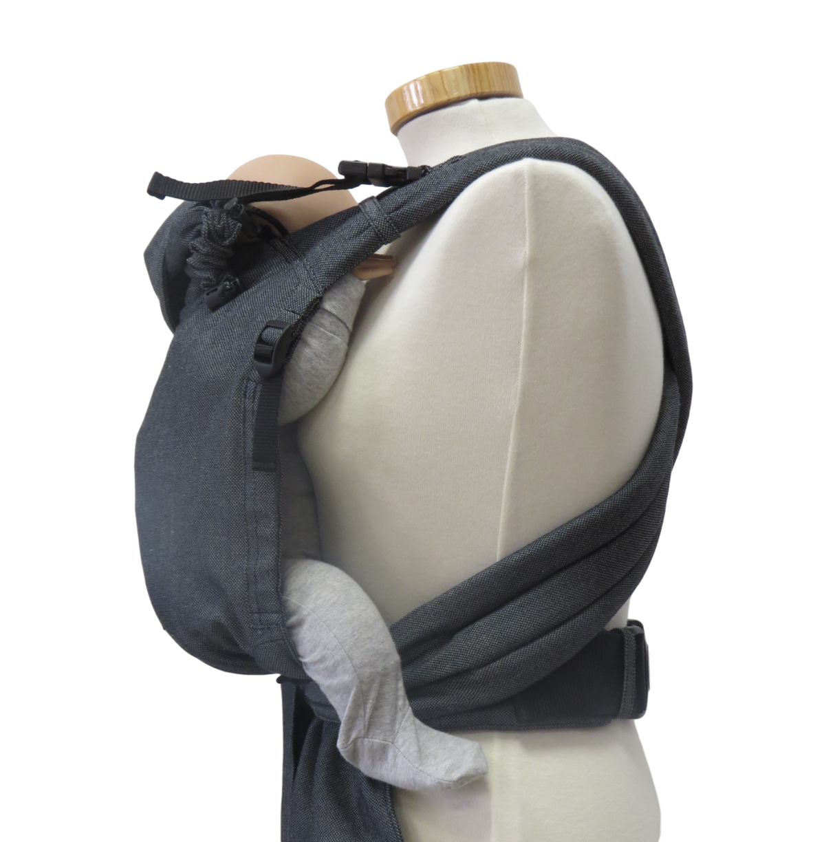 Storchenwiege Talemo Half-Buckle Marsupio Portabebè - Grafite