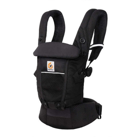 Ergobaby Adapt SoftFlex Mesh - Onyx Black baby carrier featuring breathable mesh design for comfort | Babymaxi