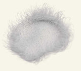 Fluffy and soft textured surface in light grey, ideal for cozy and stylish decor | Babymaxi