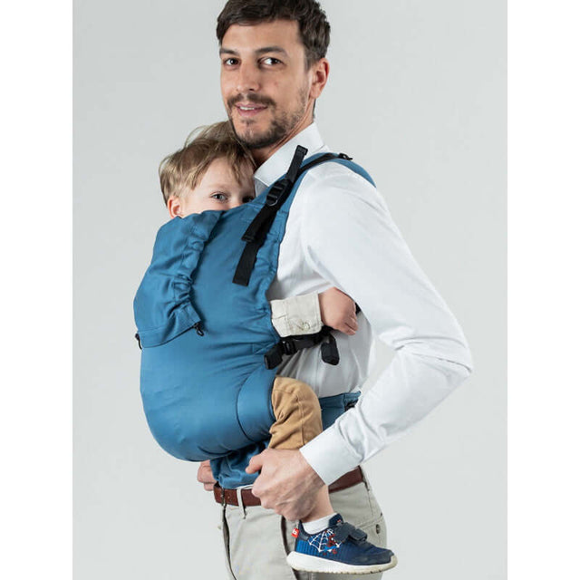 Isara Preschooler (up to 30kg) - Bluestone baby carrier featuring parent comfort and child support | Babymaxi