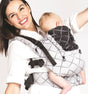 Isara The One - Diamonda Grey baby carrier in use, perfect for all body types and growing with your child | Babymaxi