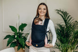 LennyLamb LennyLight - Ebony Black baby carrier in use, lightweight and adjustable for newborn to toddler | Babymaxi