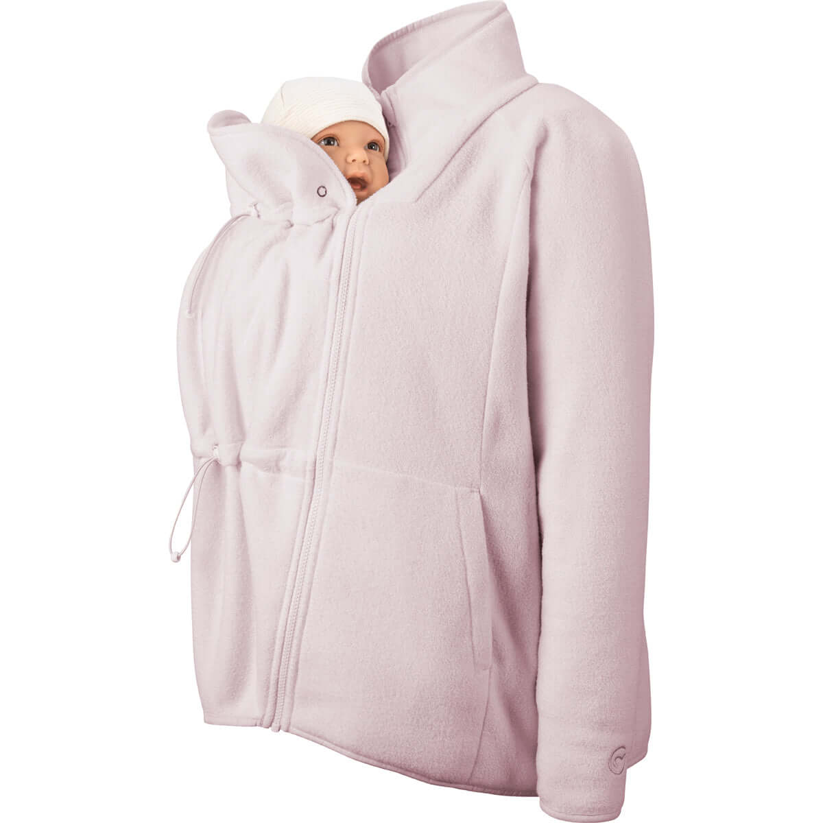 Mamalila Basel Baby Carrier Fleece Jacket – Soft Lilac, cosy babywearing fleece jacket for warm walks | Babymaxi