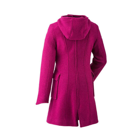 Mamalila Hooded Babywearing Coat Vienna - Berry, pink boiled wool coat with hood, perfect for all weather conditions | Babymaxi