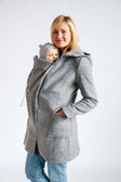 Mamalila Cappotto Portabebè con cappuccio Vienna - Light Grey