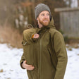 Giacca Portabebè Softshell Allrounder Mamalila da uomo - Khaki