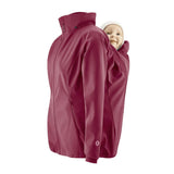 Mamalila Softshell Babywearing Jacket Allrounder - Berry with removable lining and windproof feature | Babymaxi