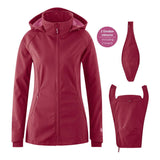 Mamalila Softshell Babywearing Jacket Allrounder - Berry with removable lining and windproof features | Babymaxi