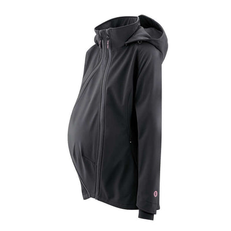 Mamalila Softshell Babywearing Jacket Allrounder - Black, stylish and versatile jacket for babywearing | Babymaxi