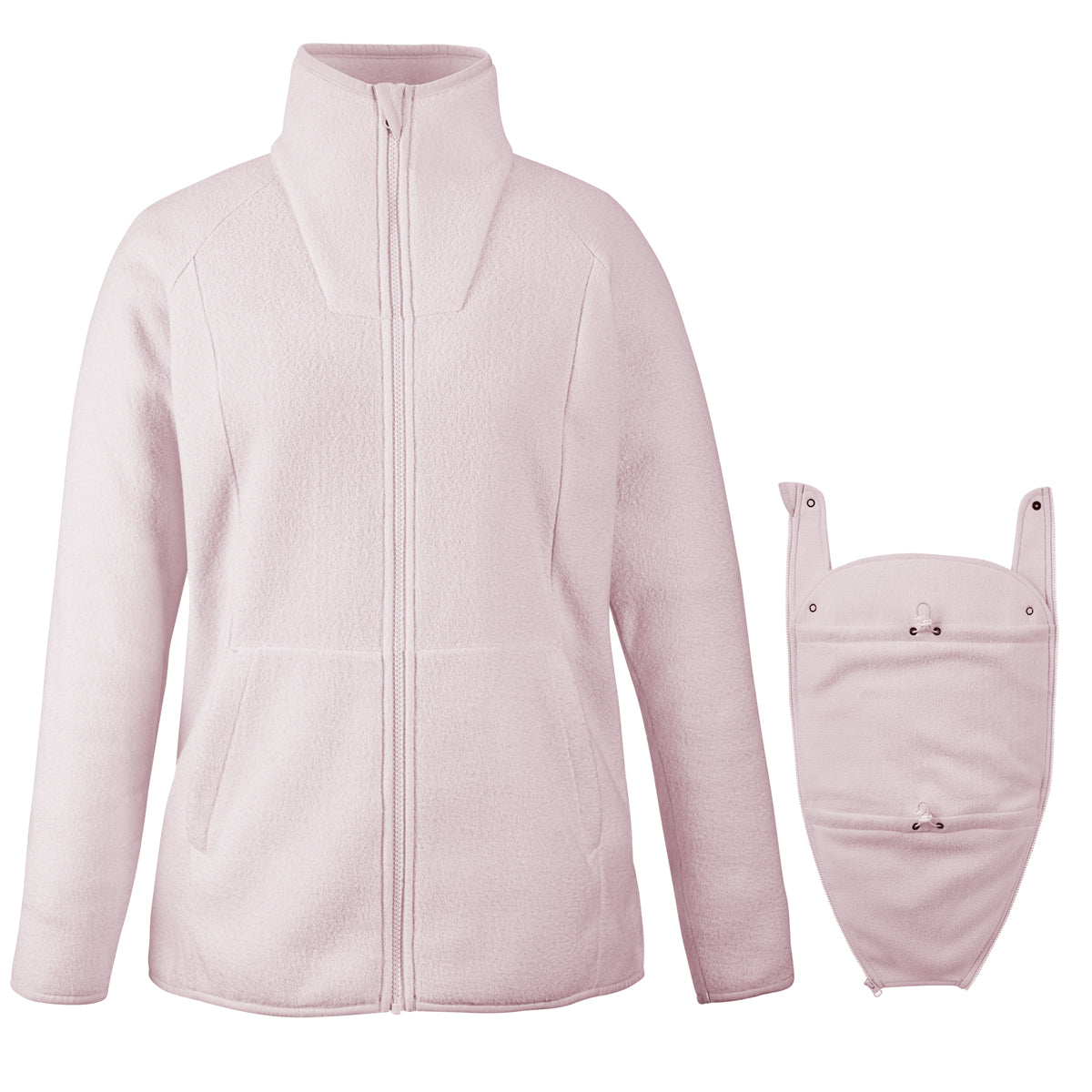 Mamalila Basel Marsupio Portabebè Giacca in Pile – Off White