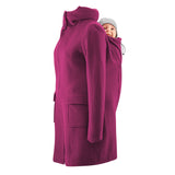 Mamalila Cappotto con cappuccio per il babywearing Vienna - Berry