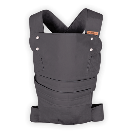Marsupi Classic - Grey baby carrier featuring ergonomic design and Velcro system for easy use | Babymaxi