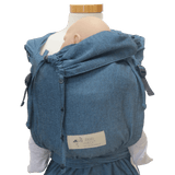 Storchenwiege Bondima Wrap Baby Carrier - Turquoise demonstrating ergonomic design and comfort for parents and babies | Babymaxi