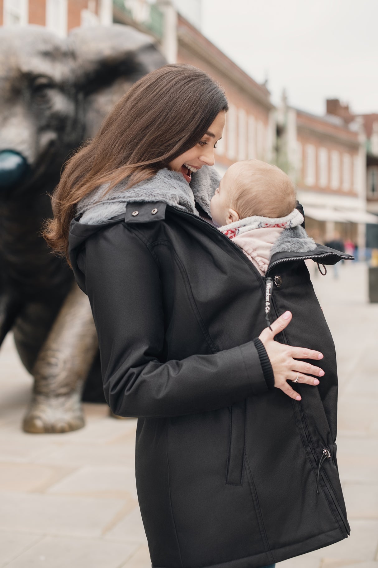 Wombat London Wallaby Giacca Portabebè – Black e Carbone