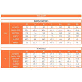 Size chart for Wombat & Co. London - Wallaby Baby Carrier Jacket - Forest Green & Beige | Babymaxi