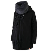 Wombat & Co. London - Wallaby Babywearing Jacket – Black & Charcoal in stylish maternity design | Babymaxi