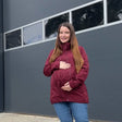 Giacca Portabebè Mamalila Softshell, vestibilità Allrounder - Burgundy