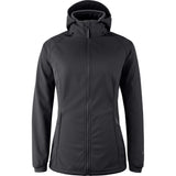 Mamalila Softshell Babywearing Jacket Allrounder Fit Black, front view for solo wear