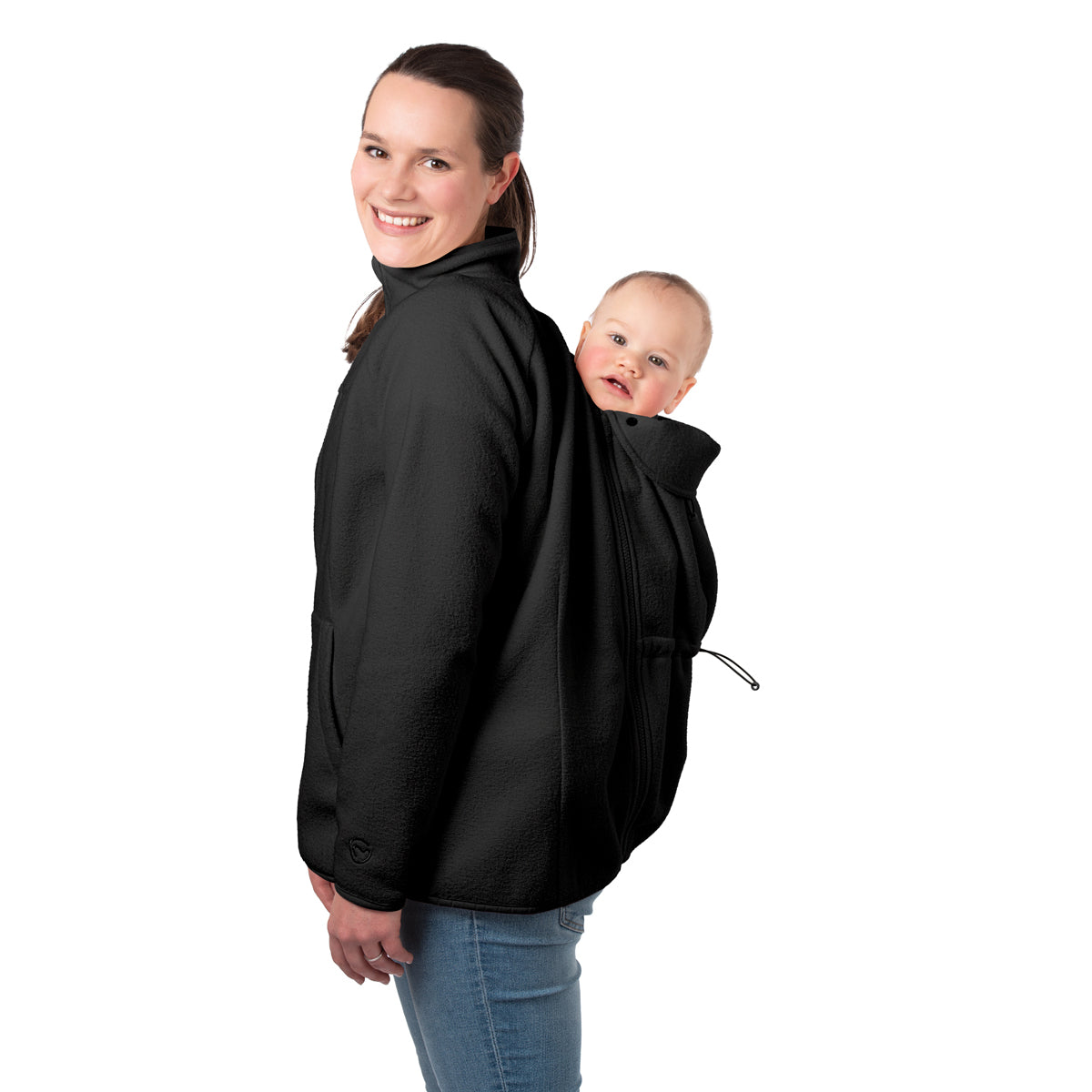 Mamalila Basel Marsupio Portabebè Giacca in Pile – Off White